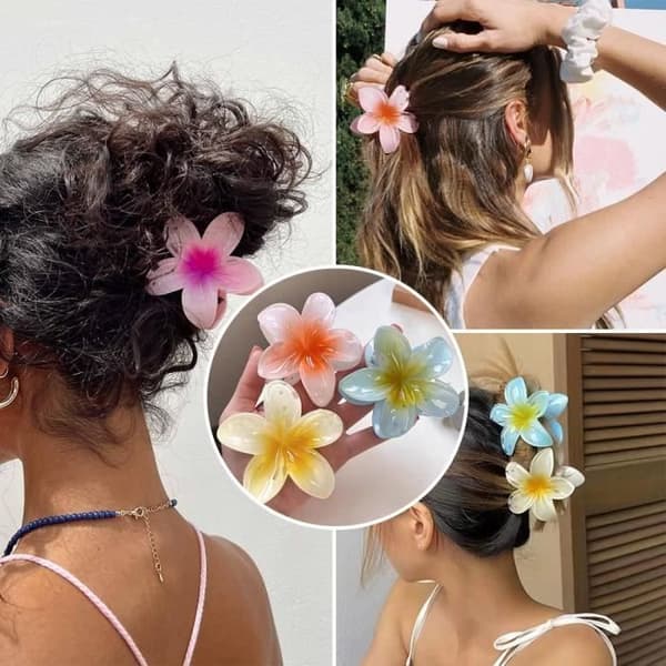 13 stycken hårklämma, hårklämma för kvinnor, hårnålar, hårklämmor, blommig hårklämma, klämmor med starkt grepp