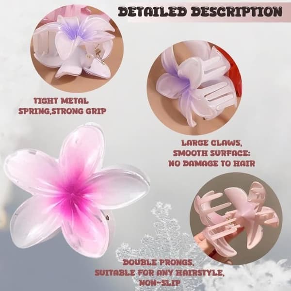 Hårklämmor Blomma, 10 Stycken, Hårklämmor Blomma Hawaii, Söta Små Hårklämmor, Slumptaxering