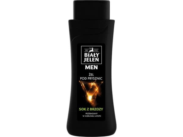 WHITE JELEŃ_Hypoallergenic Moisturizing Shower Gel for men Toning Birch Sap 300ml