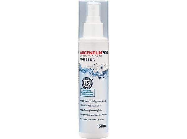 Aura Herbals Argentum 200 mgiełka do ciała 25PPM Srebro Koloidalne 150ml