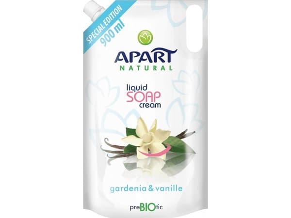 APART NATURAL_Prebiotic Refill creamy liquid soap Gardenia & Vanille 900ml