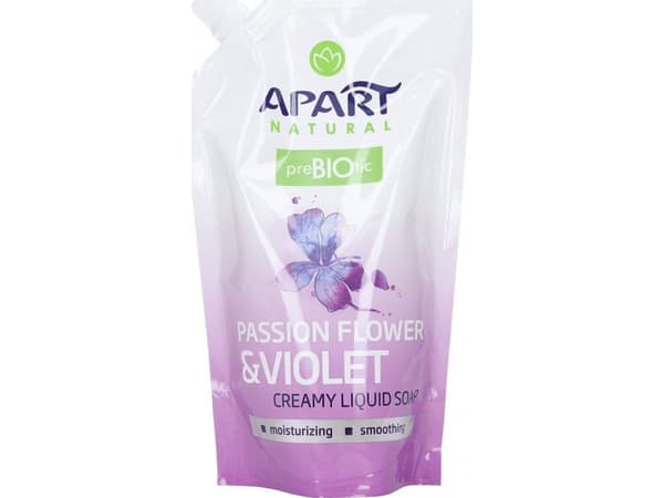 APART NATURAL_Prebiotic Refill creamy liquid soap Passion Flower &amp; Violet 400ml