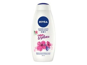 Nivea Bath Care Bath Lotion &amp; Shower Gel 2-in-1 Care &amp; Relax 750ml