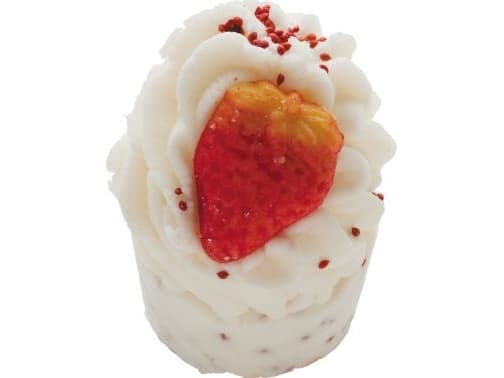 Bomb Cosmetics Muffin sparkling Wild Strawberry Bath Mallow 50g