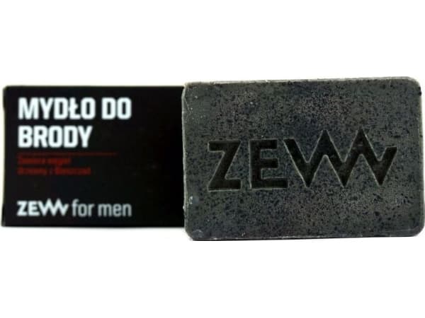 ZEW FOR MEN_ Beard Soap contains charcoal from the Bieszczady Mountains 85ml