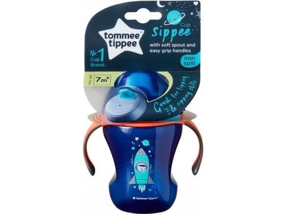 Tommee Tippee Tommee Tippee roiskumaton kuppi kahvoilla 7m + Tommee Tippee universaali