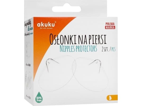 Akuku AKUKU Silikonbrystbeskyttere 2 stk + Etui