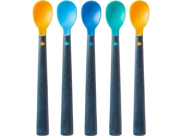 TOMMEE TIPPEE-EXP.TEASPOON WITH SOFT END AND LONG HANDLE 5PCS
