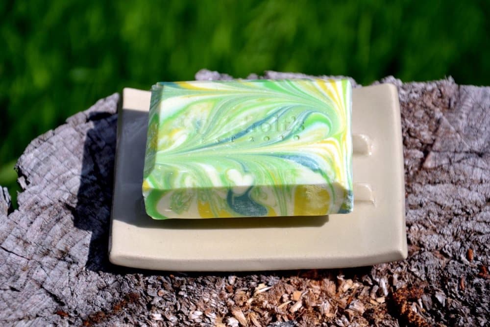 No1 Selsholts ekologisk tvål med tvålkopp Fläder & Citron