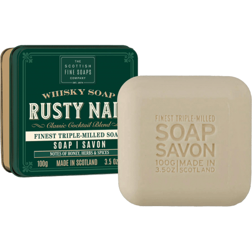 Scottish Fine Soap Company Rusty Nail Whiskey in a tin Soap - Handtvål