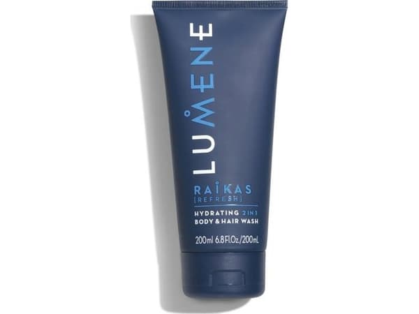 LUMENE_Men Raikas Hydrating 2in1 Body &amp; Hair Wash kosteuttava vartalo- ja hiusgeeli 200ml
