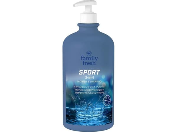 FAMILY FRESH_Sport 2in1 Shower &amp; Shampoo viilentävä suihkugeeli 1000ml