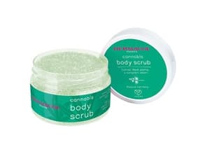 Cannabis Body Scrub Cukrovy telovy peeling s konopnym olejem