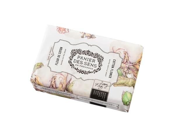 Panier Des Sens, Cotton Flower, Shea Butter Soap, Paper Wrap, 7 Oz. By Panier