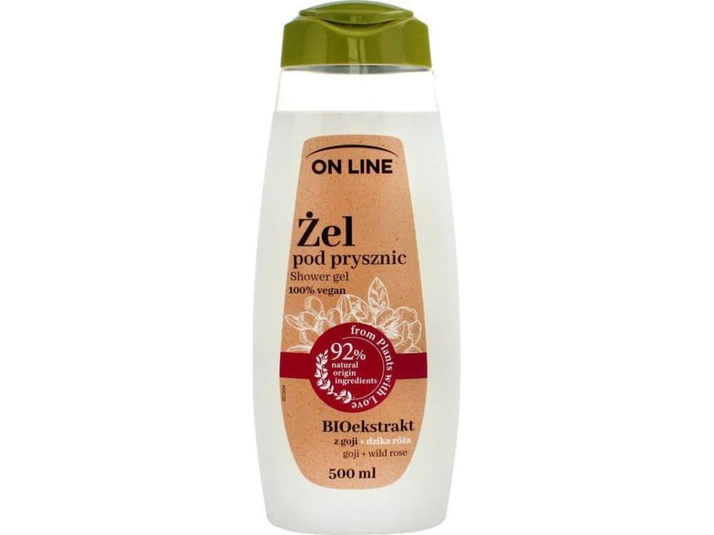 ON LINE On Line From Plants With Love Creamy Shower Gel BIOextract with Goji and Wild Rose 500ml