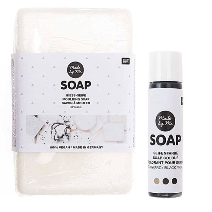 Opak vegansk formtvål 250 g + svart färgämne