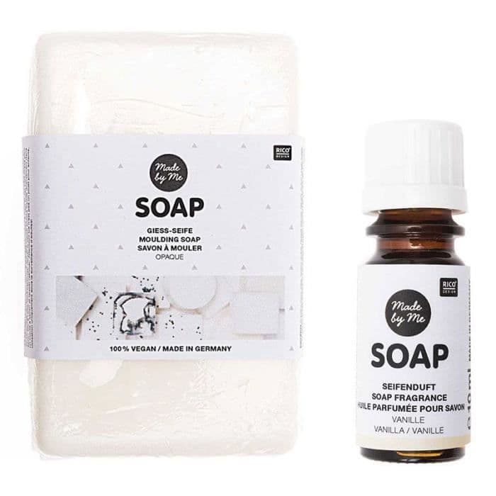 Opak formtvål 100% vegansk 250 g + Vaniljdoftande olja