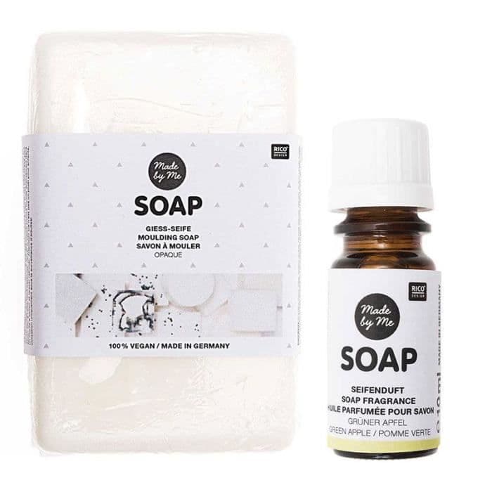 Opak formtvål 100% vegansk 250 g + Äppeldoftande olja