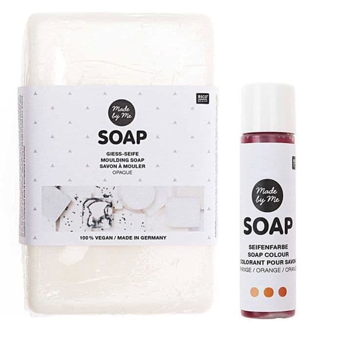 Opak vegansk formtvål 250 g + Orange färg