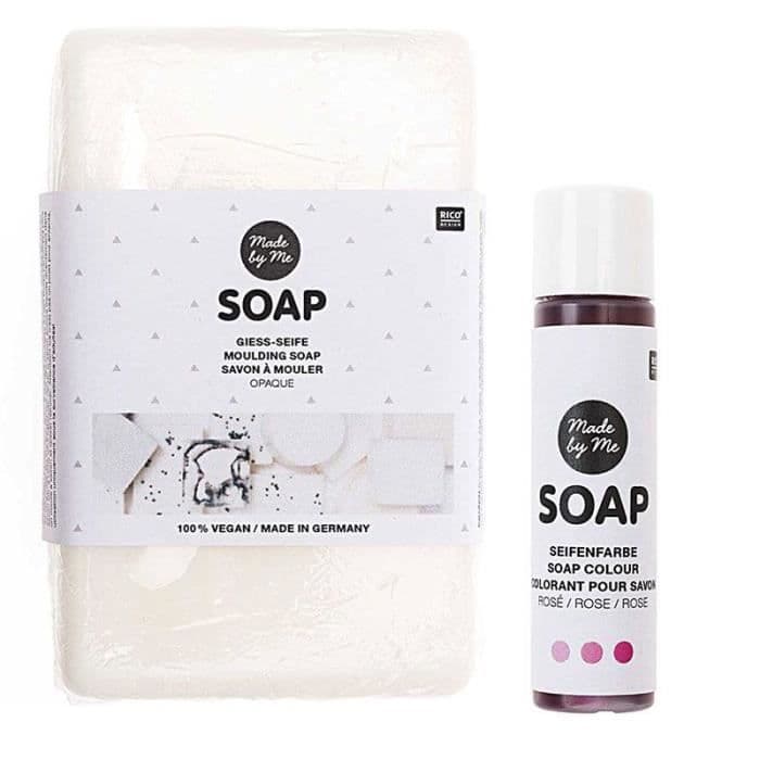 Opak vegansk formtvål 250 g + Rosa färg