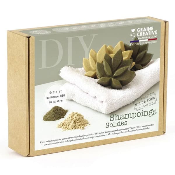 Kit DIY Schampo Fast - BIO - Nässla - Malvrot - Vegan - Blandad