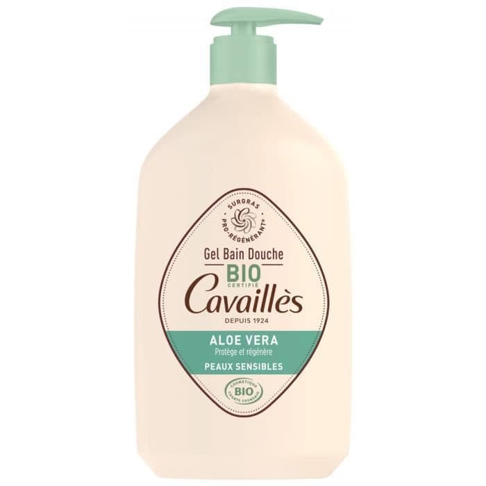 75281 Rogé Cavaillès bad- och duschgel Aloe Vera Cosmebio Sensitive Skin 1 l