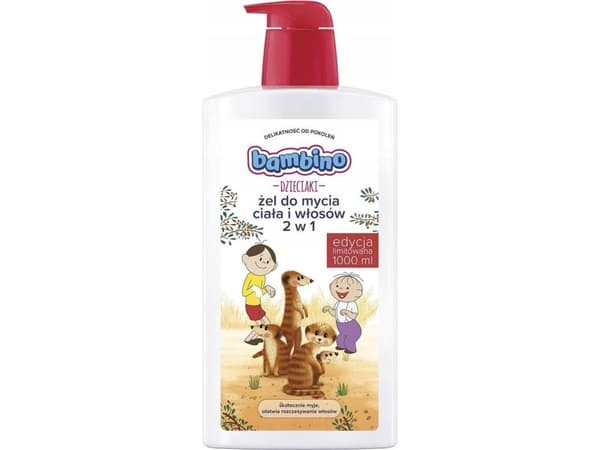 BAMBINO_Kids 2-i-1 kropps- og hårvaskegel for barn 1000ml