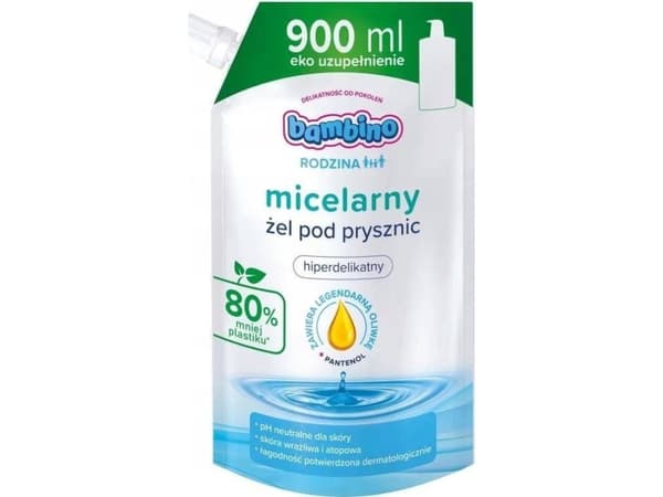 BAMBINO_Familie micellær hyperdelikat dusjgel REFILL 900ml