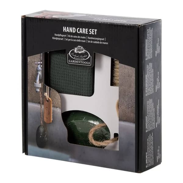 Esschert Design Handtvål borste och handduk set