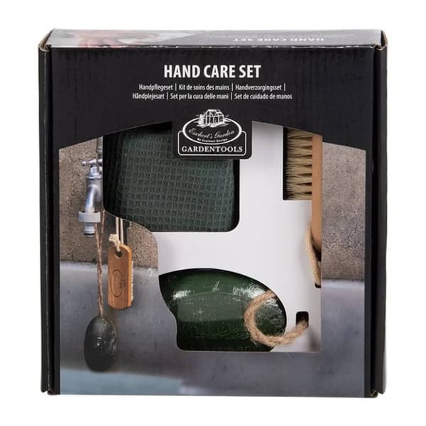Esschert Design Handtvål borste och handduk set
