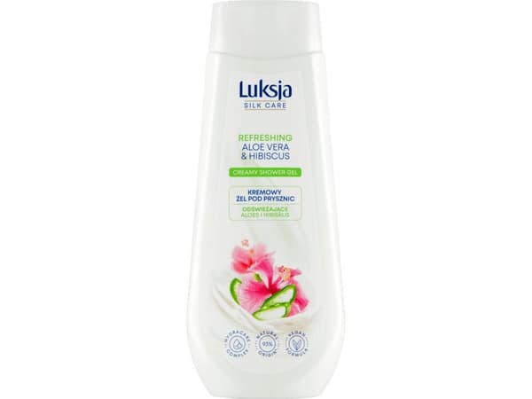 Luxja Silk Care Refreshing Creamy Shower Gel - Aloe and Hibiscus 500ml