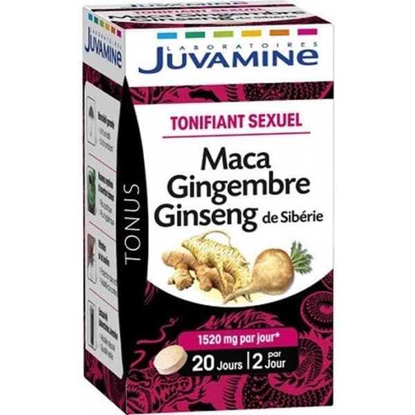 Kosttillskott - Juvamine - Maca Ingefära Ginseng - 80 tabletter - Blandat - Vuxen