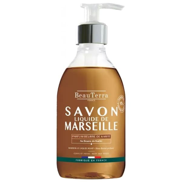 Flytande tvål - Beau Terra - Marseille - 300ml - Sheasmör - Utan konserveringsmedel