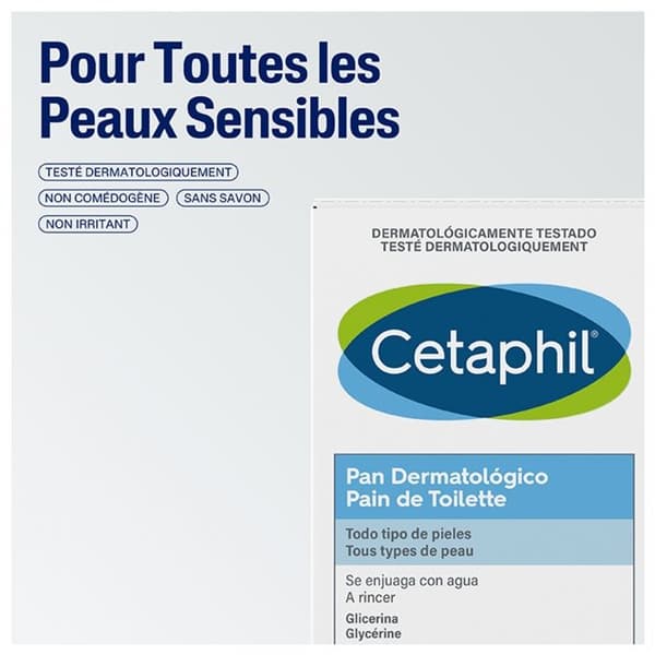 Toalettsåpe - CETAPHIL - Hög Tolerans - Hypoallergenisk - Neutral pH - Milt Rengöringsmedel