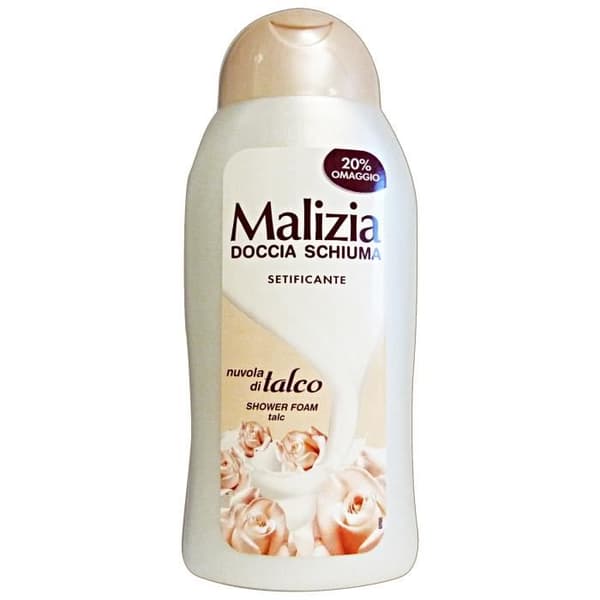 MALIZIA duschutjämnande talk 300 Ml. - Dusch tvål