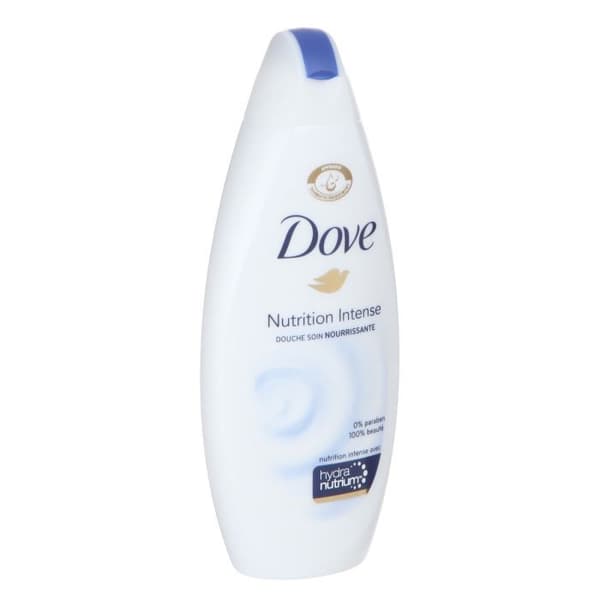 DOVE - Intens Nutrition Shower - 250ml - Intensiv återfuktning - Parabenfri - Flaska