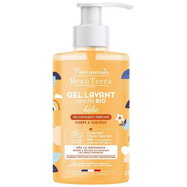 Babytvättgel - BEAUTERRA - BIO - 750ml - Utan Parabener - Daglig Användning