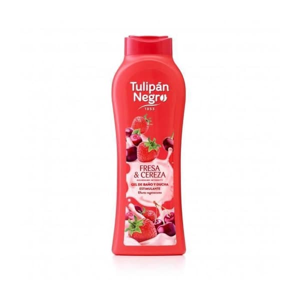 Tulipan Negro - Intensiv gourmet duschgel Jordgubb och körsbär - 650 ml