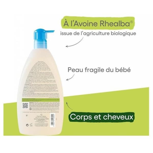 A-Derma Primalba Tvättgel 2 i 1 - 750 ml