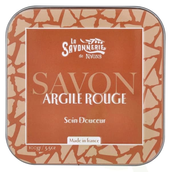 La Savonnerie De Nyons Soap Bar + Metal Box 100 g Red Clay