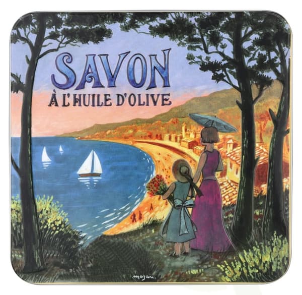 La Savonnerie De Nyons Soap Bar Set 4 Pcs - Cote D'Azur 400 g 4x100gr - Lavender/Verbena/Cottonflower/Rose