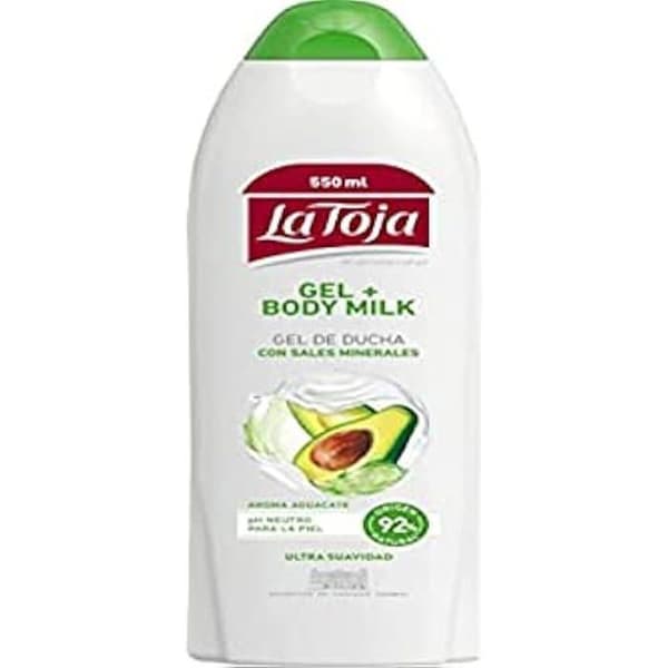 Duschgel och kräm - LA TOJA - AGUACATE - 550 ml - Parabenfri - Blandat