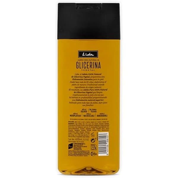 Lida Natural Flytande Glycerintvål - Lida - 600 ml - Flytande tvål