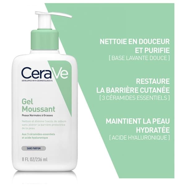 Foaming Face Gel - Cerave - 236ml - Rengör - Renar - Återfuktar