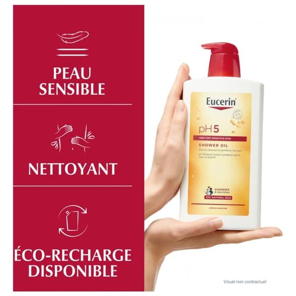 Duscholja - Eucerin - PH5 - Känslig hud - 1L - Pumpflaska