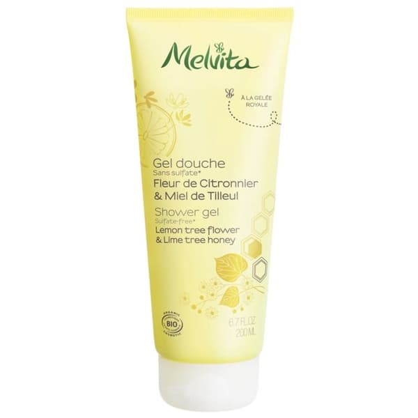 Duschgel - Melvita - Citrusblomma &amp; Lindhonung - 200ml - Utan parabener - Blanda