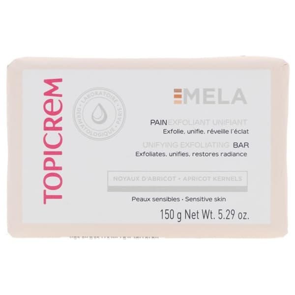 Topicrem - MELA Smärtlindrande Exfoliant - Rengöring och exfoliering för ansiktet - Blandhud - 150g