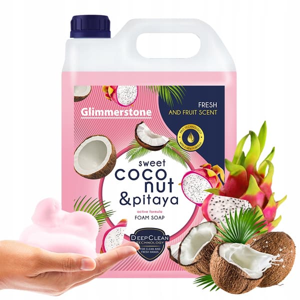 FOAM saippua vaahtoaviin annostelijoihin tuore kookos ja pitaya 5L