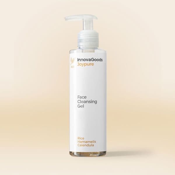 Ansiktsrengöringsgel - InnovaGoods - Rice Joypure - 200 ml - Vegansk - Naturliga ingredienser