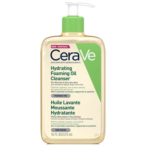 Cerave Skummande Tvålolja 473 ml För Normala Till Mycket Torra Hudtyper Med Tendens Till Atopi